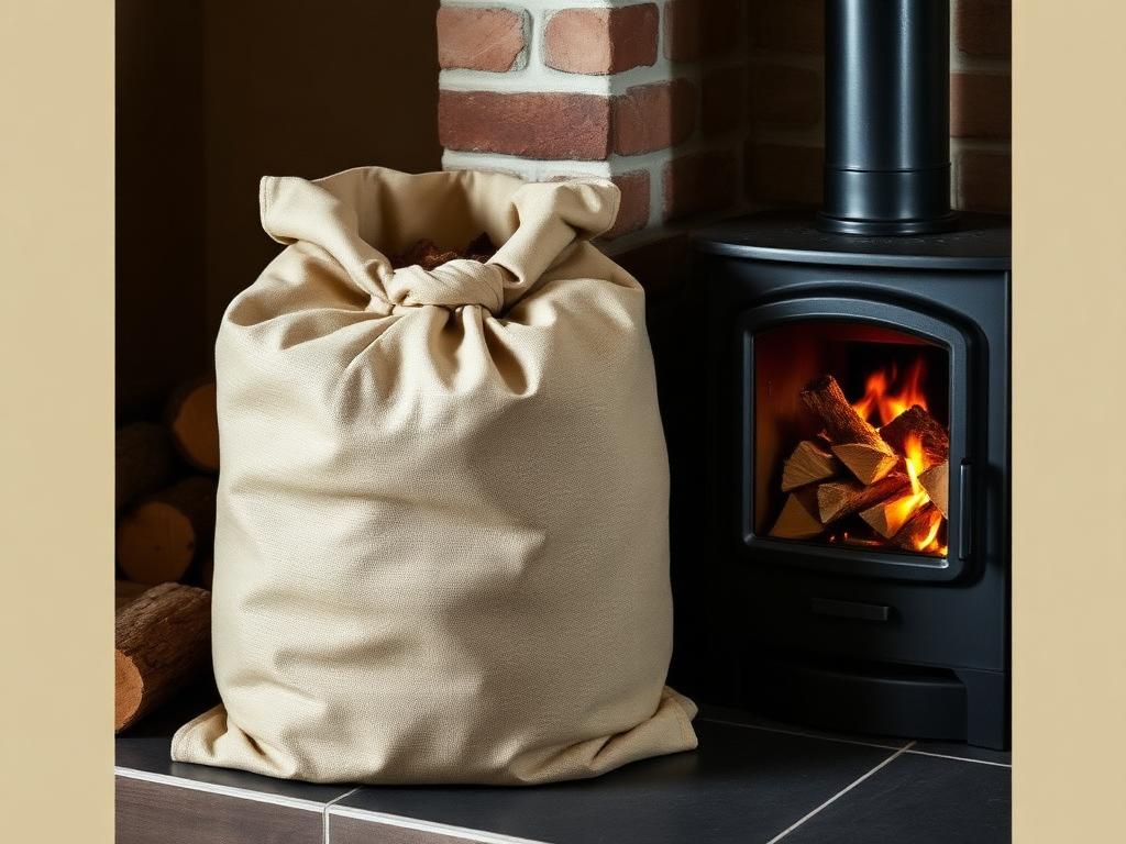 Bag of wood-burning stove logs
